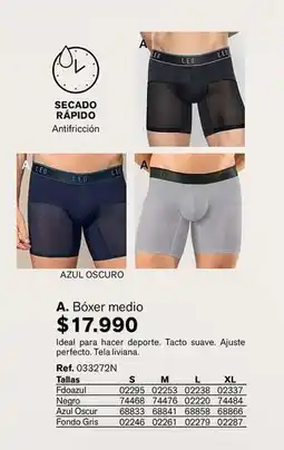 Leonisa Minuto azul - boxer medio oferta