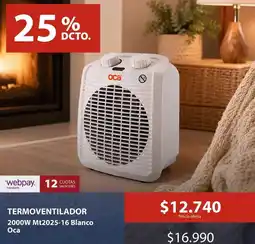 Mimbral Termoventilador 2000w m1202s-16 blanco oferta