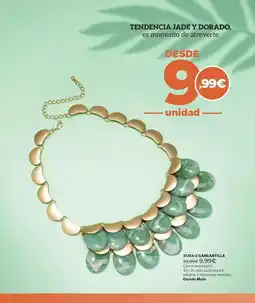 Cristian Lay Tendencia jade y dorado oferta