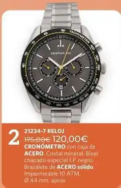 Cristian Lay 120 - cronch metro con caja de acero cristal mineral oferta