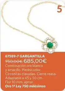 Cristian Lay 67589-7 gargantilla oferta