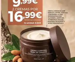 Cristian Lay Karite - crema corporal que hidrata, nutres suavizza oferta