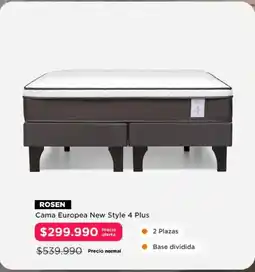 Hites Rosen - cama europea new style 4 plus oferta