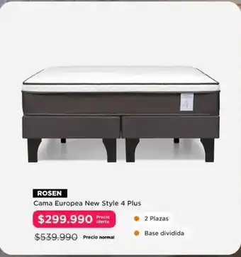 Rosen - cama europea new style 4 plus