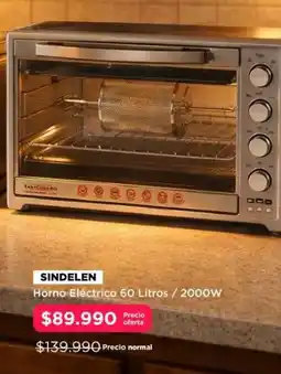 Hites Sindelen - horno electrico 60 litros/ 2000w oferta