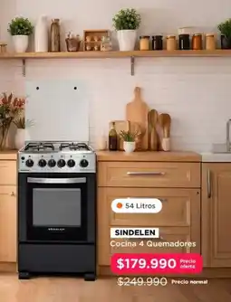 Hites Sindelen - cocina 4 quemadores oferta