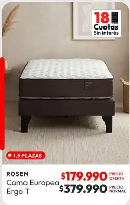 Abc Rosen - cama europea ergo t oferta