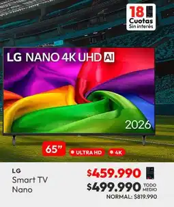Abc Lg - smart tv nano oferta