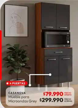 Abc Mueble para microondas grey oferta