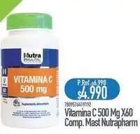 Nautica Nutratopic - vitamina c 500 mg x60 comp. mast oferta