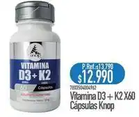 Nautica Vitamina d3 + k2 x60 capsulas oferta