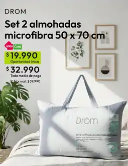 Falabella Suave - set 2 almohadas microfibra 50 x 70 cm oferta