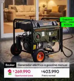Linio Bauker - generador electrico a gasolina manual oferta