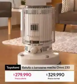 Linio Toyotomi - estufa a kerosene mecha omni 230 oferta