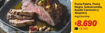 Club - posta paleta posta negra, sobrecostilla, asao carnicero y abastero