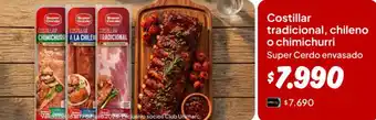 Club - costillar tradicional, chileno o chimichurri
