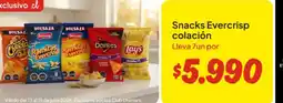 Unimarc Evercrisp - snacks colacion oferta
