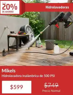 Constructor Sodimac Hidrolavadora inalámbrica de 500 psi oferta