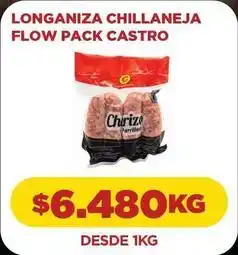 Comercial Castro Longaniza chillaneja flow pack castro oferta