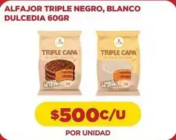 Comercial Castro Triple negro, blanco dulcedia oferta