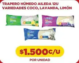 Comercial Castro Trapero húmedo aileda 12u variedades coco, lavanda, limon oferta