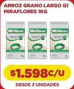 Comercial Castro Miraflores - arroz grano largo g 1 oferta