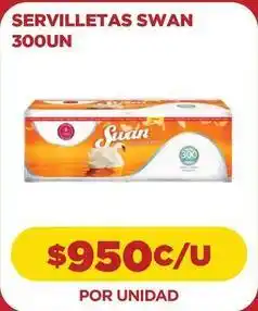 Comercial Castro Swan - servilletas 300un oferta