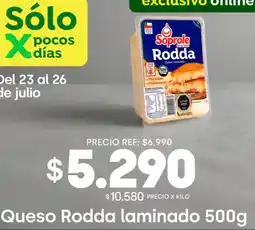 Jumbo Soprole - queso rodda laminado oferta