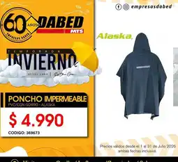 Dabed Mts - poncho impermeable oferta