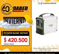 Dabed Mts - power bank 307wh oferta