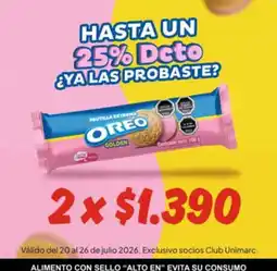 Unimarc Oreo - alimento con sello alto en su consumo oferta