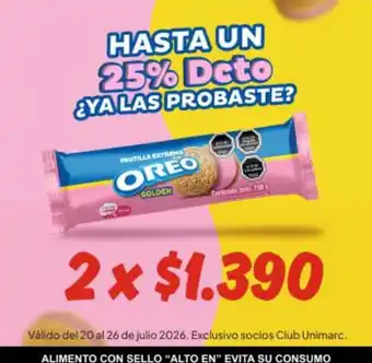 Oreo - alimento con sello alto en su consumo