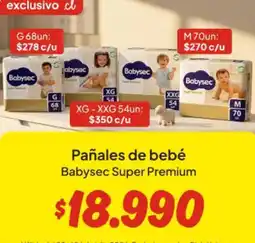Unimarc Babysec - pañales de bebé premium oferta
