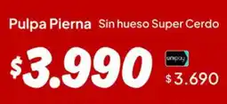 Unimarc Pulpa pierna sin hueso super cerdo oferta