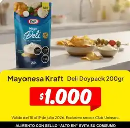 Unimarc Kraft - mayonesa deli doypack oferta