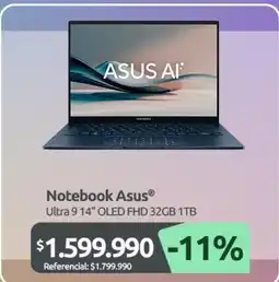 PC Factory Asus - notebook oferta