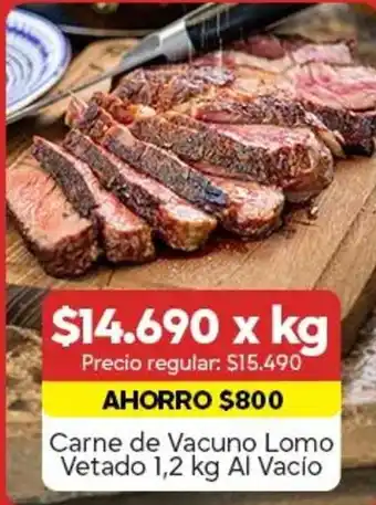 Carne de vacuno lomo vetado