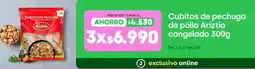 Jumbo Cubitos de pechuga de pollo Ariztia congelado oferta