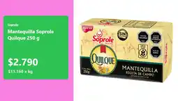 Jumbo Mantequilla Soprole Quilque oferta