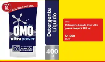Detergente líquido Omo ultra power doypack