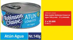 Unimarc Atún lomito Robinson Crusoe en agua neto, drenado oferta