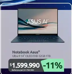 PC Factory Asus - notebook oferta