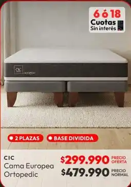 Abc Cic - cama europea ortopedic oferta
