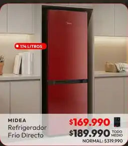 Abc Midea - refrigerador frío directo oferta
