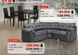 Abc Alvore sofa seccional belén oferta
