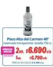 Alvi Carmen - pisco alto del oferta