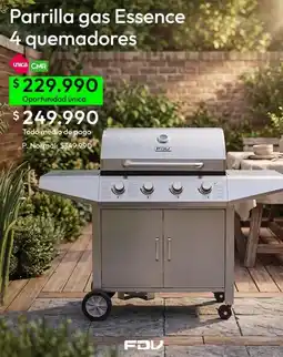 Falabella Essence - parrilla gas 4 quemadores oferta