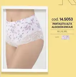 Kayser Pantaleta alta algodon encaje oferta