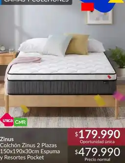 Constructor Sodimac Colchon zinus 2 plazas oferta