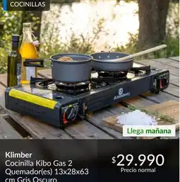 Constructor Sodimac Klimber - cocinilla kibo gas 2 quemadores oferta